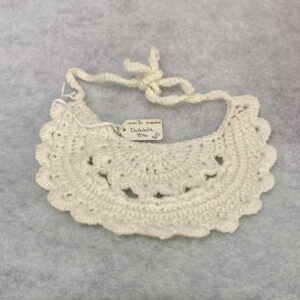 Cream Dribble Bib - 100% Merino