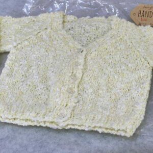 Cream with lemon flicks Hoodie - Fits 2 - 3 year old approx