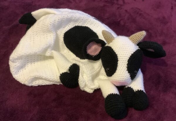 Animal Blankets - Black & White Cow, Monkey & Dog