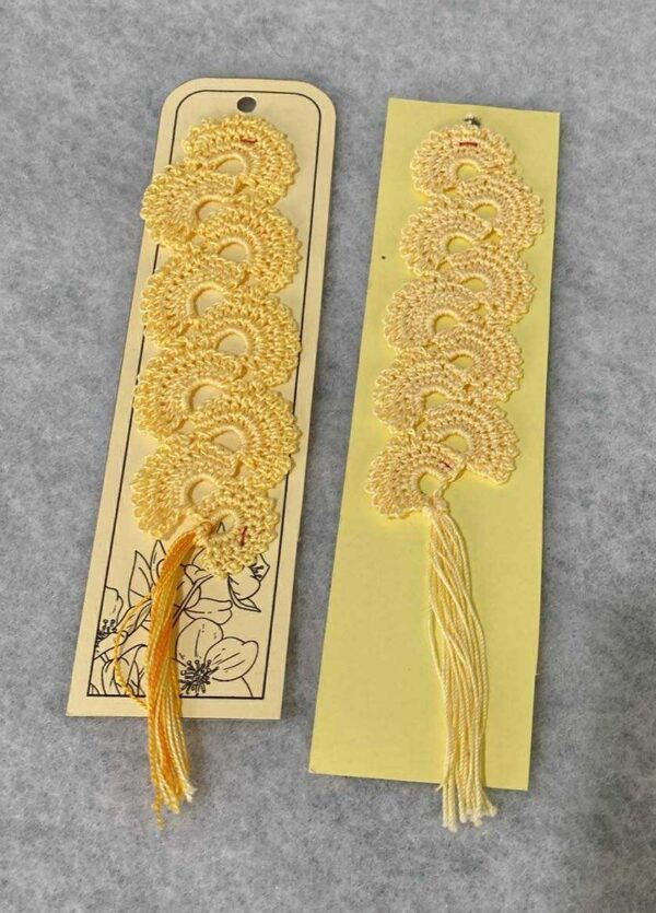 Yellow Crochet Bookmarks