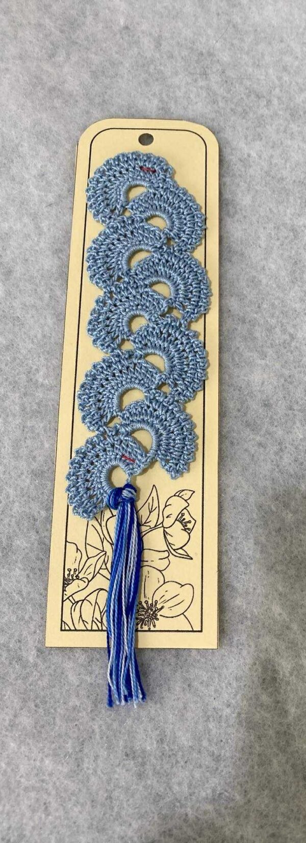 Blue Crochet Bookmarks