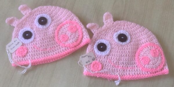 Peppa Pig Hats fits Perm