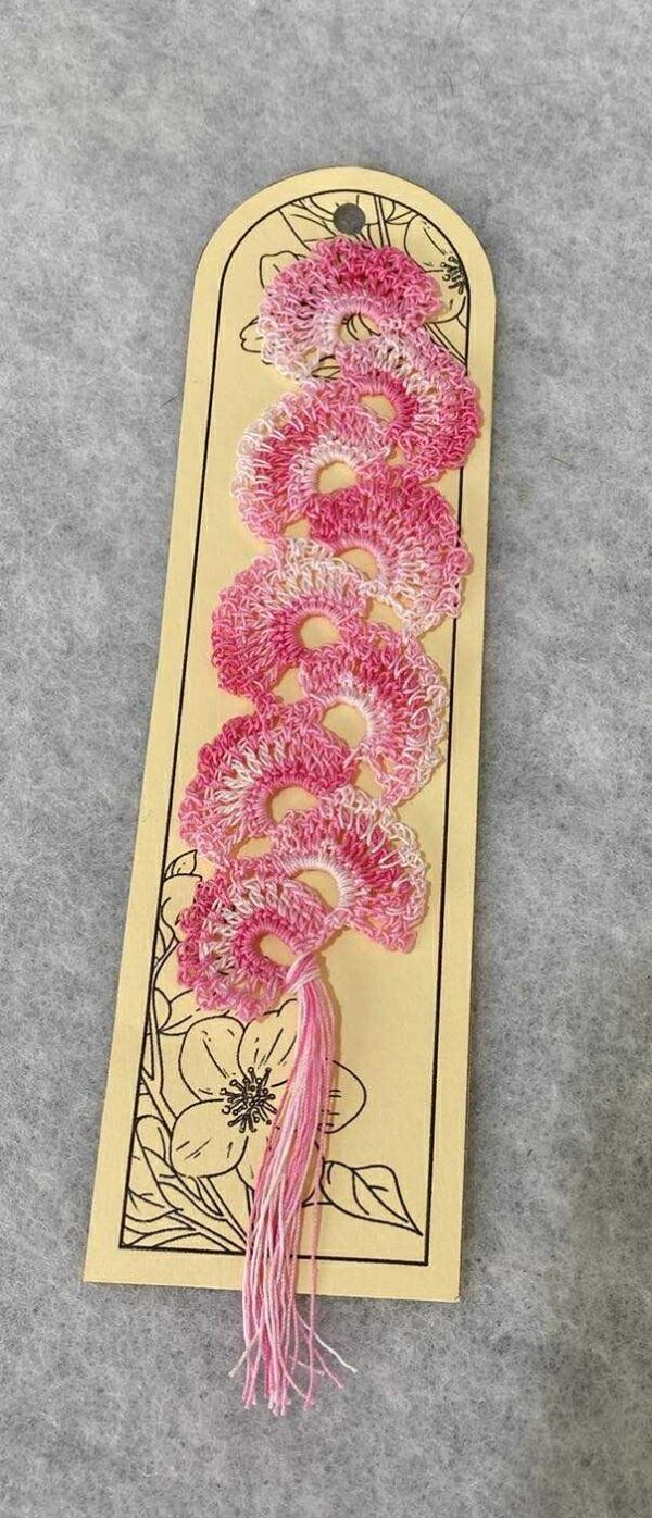 Pink Crochet Bookmarks