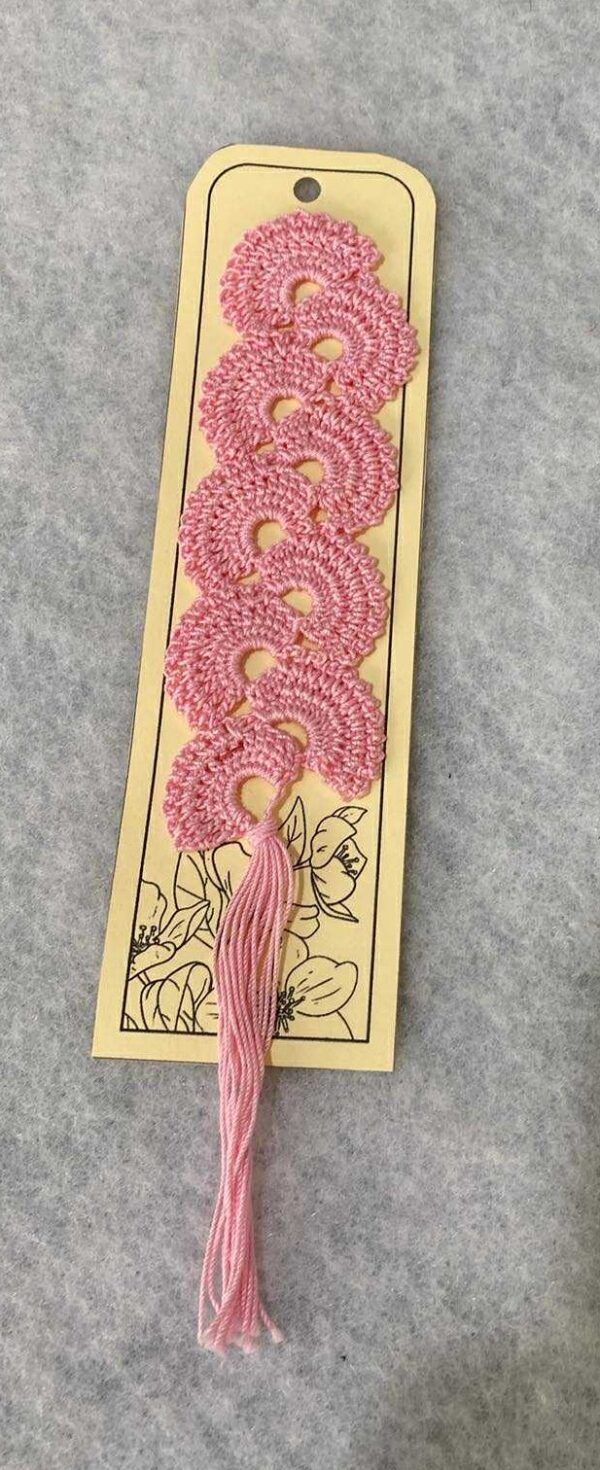 Pink Crochet Bookmarks