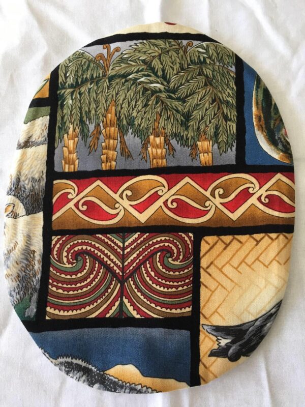 Stoma pouch cover "Kiwiana" Silver Fern, Koru, Kiwi, Paua, Birds patterns - Stretchy Material