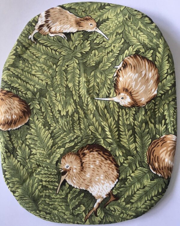 Stoma pouch cover "Kiwiana" Silver Fern, Koru, Kiwi, Paua, Birds patterns - Stretchy Material