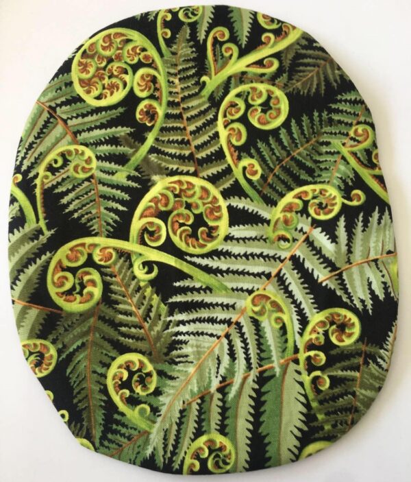 Stoma pouch cover "Kiwiana" Silver Fern, Koru, Kiwi, Paua, Birds patterns - Stretchy Material