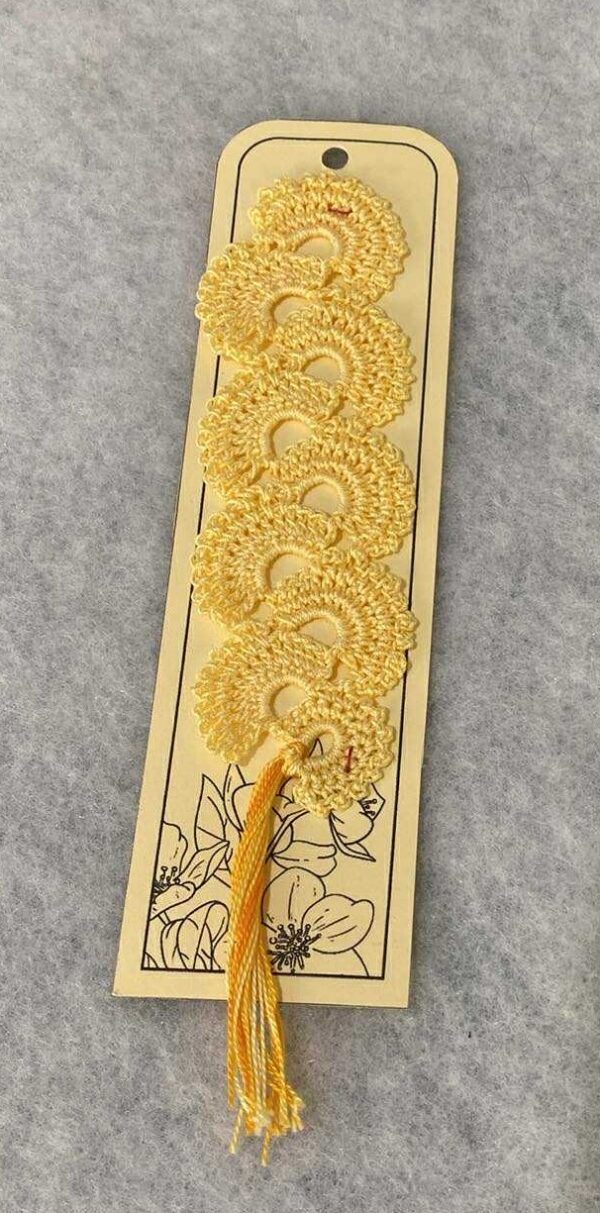 Yellow Crochet Bookmarks