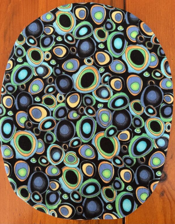 Stoma pouch cover "Kiwiana" Silver Fern, Koru, Kiwi, Paua, Birds patterns - Stretchy Material