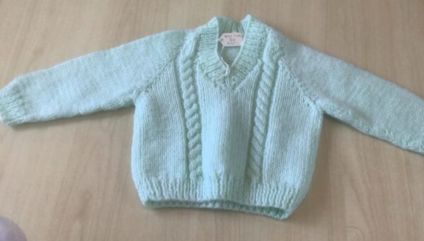 Soft Green baby Jersey fits approx 3 mths