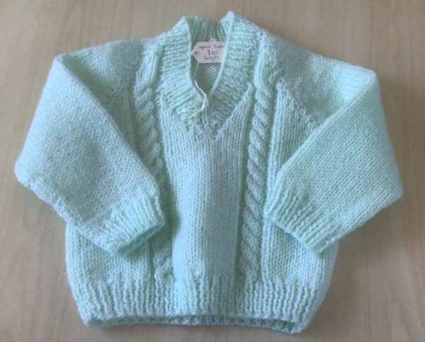 Soft Green baby Jersey fits approx 3 mths