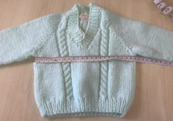 Soft Green baby Jersey fits approx 3 mths